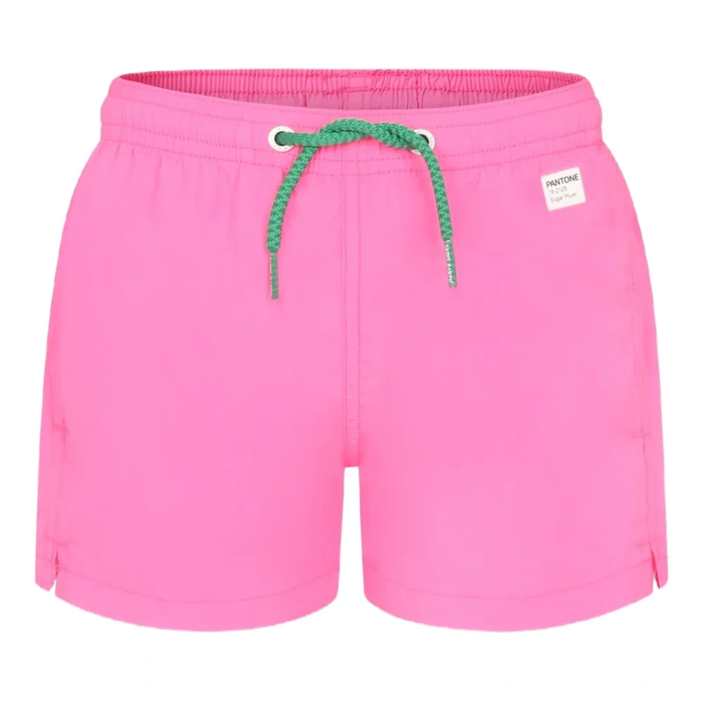 Плавки-шорты с нашивкой-логотипом