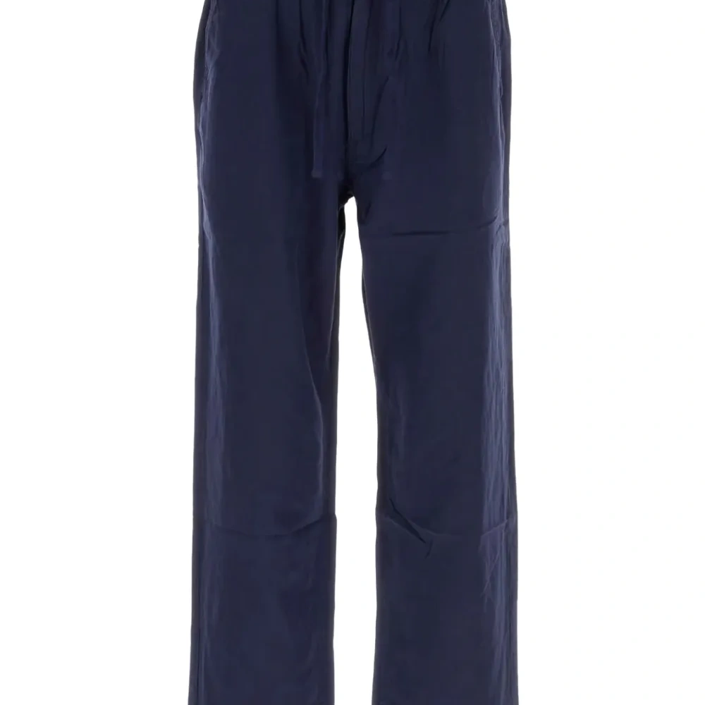 Брюки из смесового льна