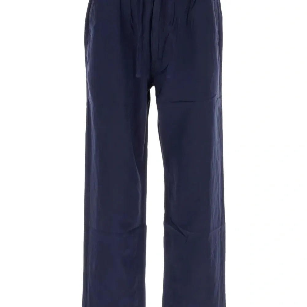 Брюки из смесового льна