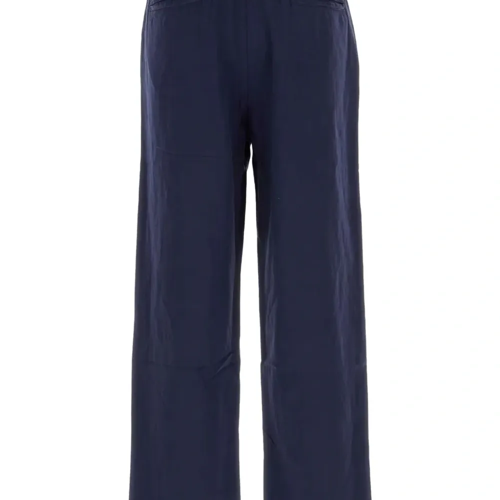 Брюки из смесового льна