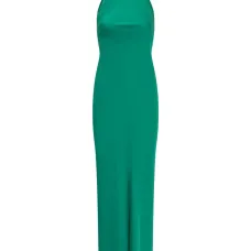 Платье макси с вырезом халтер