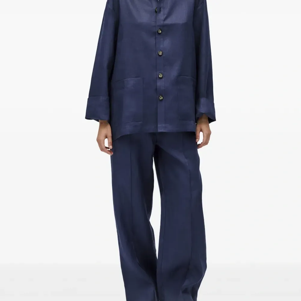 Атласные брюки с кулиской