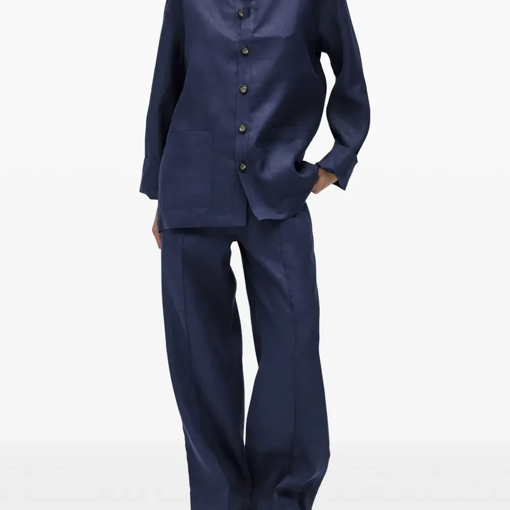 Атласные брюки с кулиской