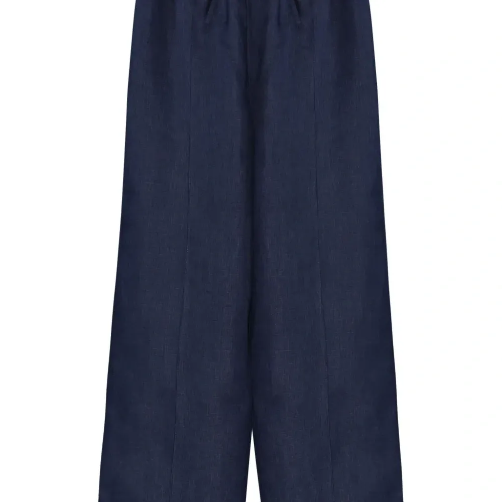 Атласные брюки с кулиской