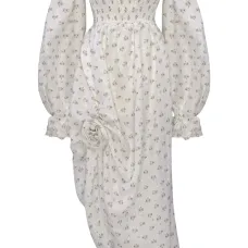 Платье миди с открытыми плечами