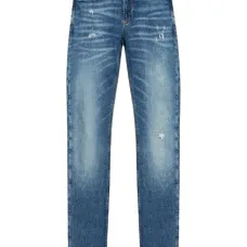 Джинсы с эффектом потертости