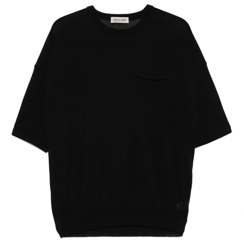 Рубашка с короткими рукавами и карманом