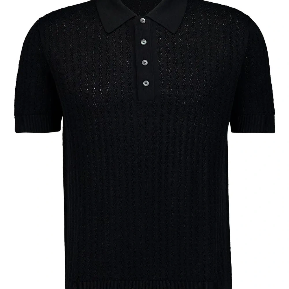 Рубашка поло в рубчик