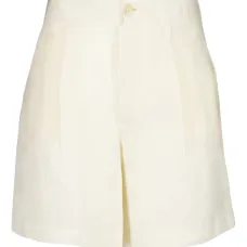 льняные шорты со складками