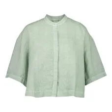 Льняная рубашка с короткими рукавами Льняная рубашка с короткими рукавами