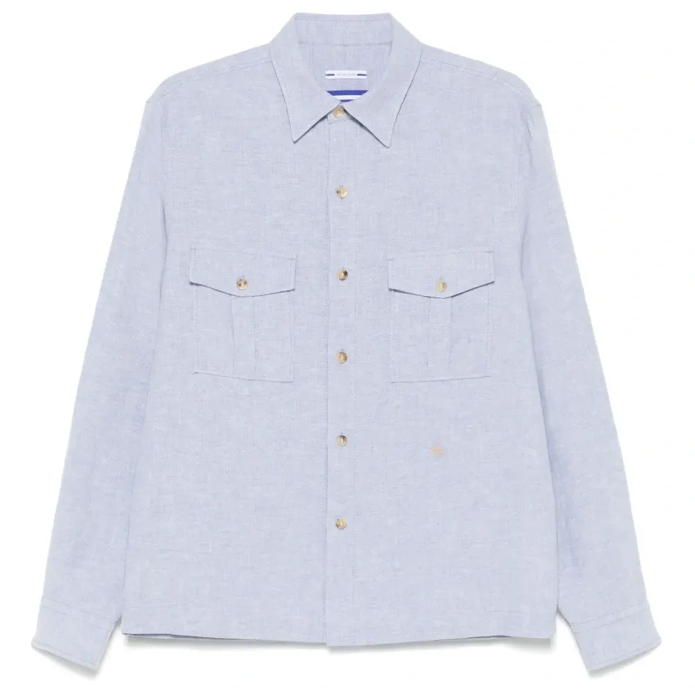 Меланжевая рубашка