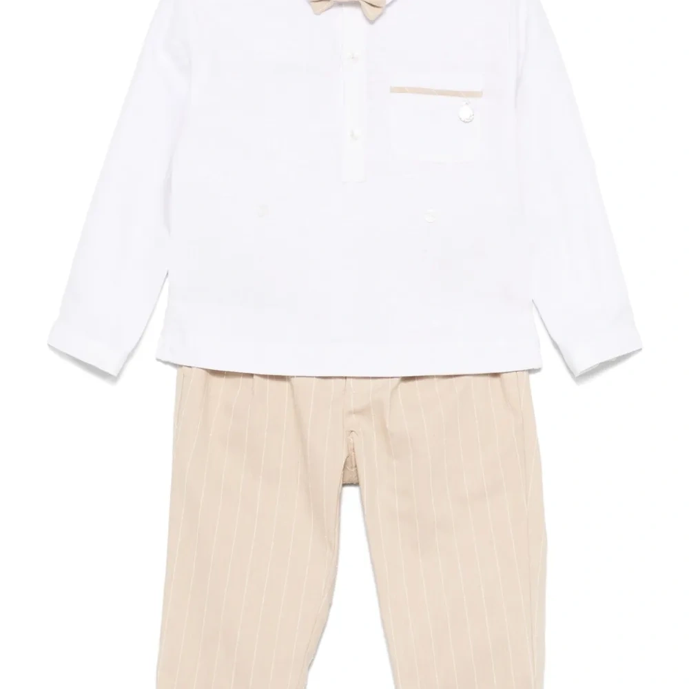 Комплект из полосатой рубашки и брюк