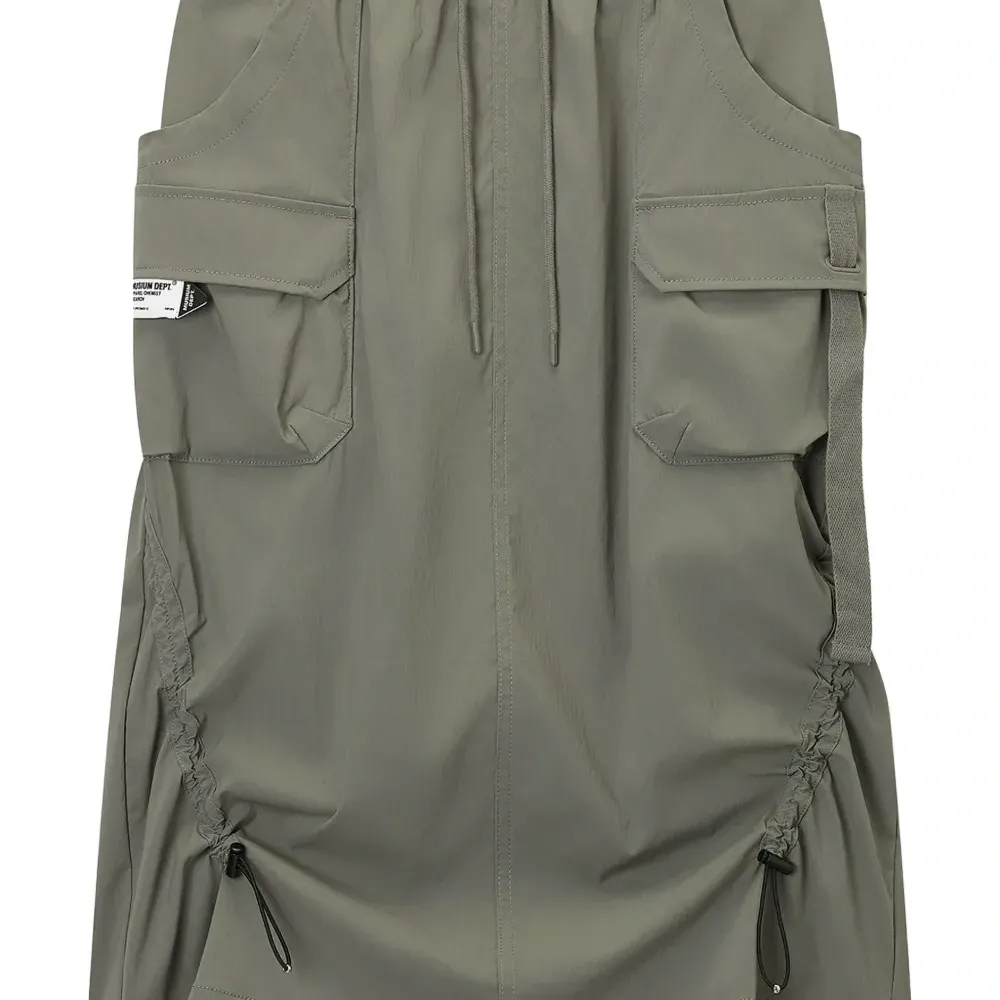 Юбка миди с карманами карго