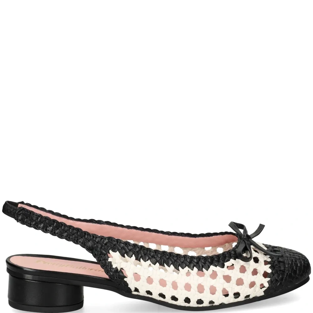 Балетки с ремешком на пятке