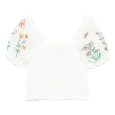 топ с вышивкой