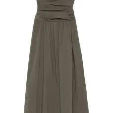 платье миди со сборками