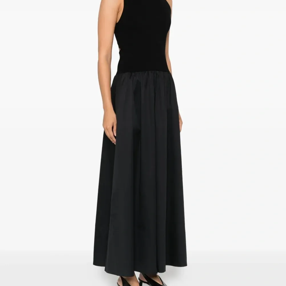 платье макси со вставками