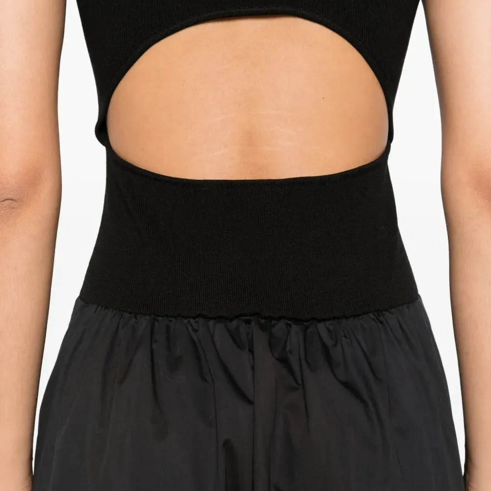 платье макси со вставками