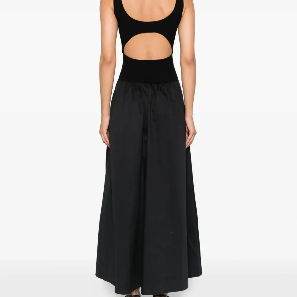 платье макси со вставками