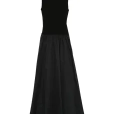 платье макси со вставками