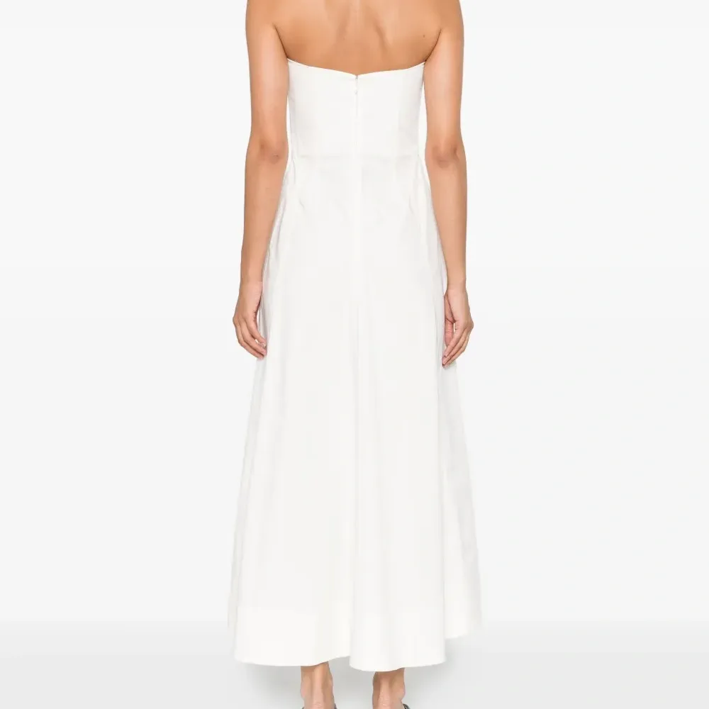 платье миди без бретелей