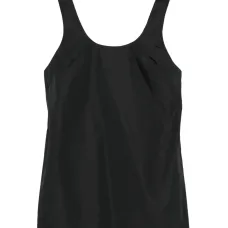 Мини-платье без рукавов с круглым вырезом