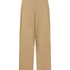 Брюки строгого кроя с завышенной талией