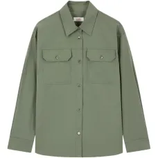 Рубашка с накладными карманами