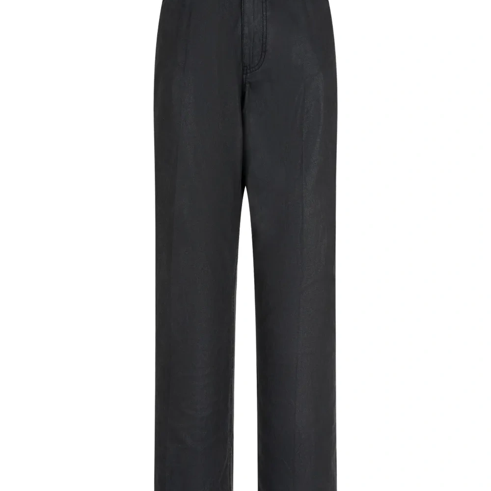 прямые брюки с завышенной талией