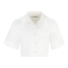 Укороченная рубашка с короткими рукавами