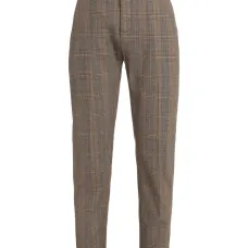 Клетчатые брюки строгого кроя