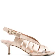 Атласные босоножки