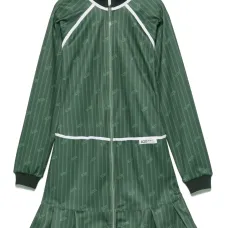 Полосатое платье мини на молнии