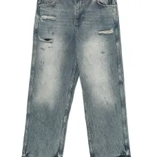 джинсы R3 с эффектом потертости