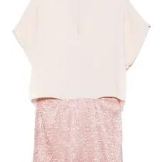 Платье мини со вставками Платье мини со вставками