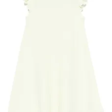 Льняное платье с оборками