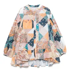 Блузка в технике пэчворк