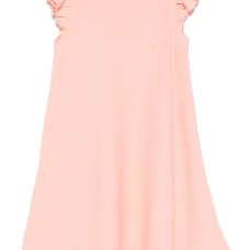 Льняное платье с оборками