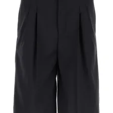 Шорты-бермуды со складками