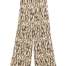Брюки палаццо с анималистичным принтом