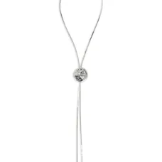 Посеребренное колье