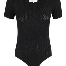 Трикотажное боди с короткими рукавами
