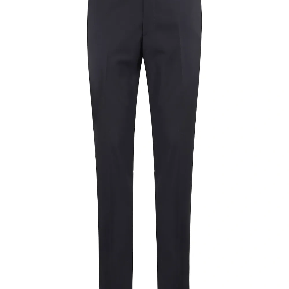 Wool straight-leg trousers