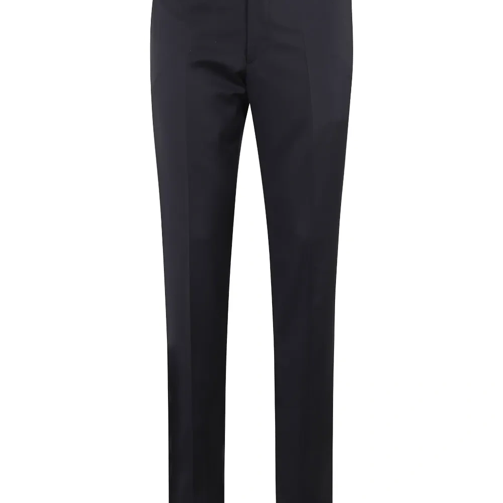 Wool straight-leg trousers