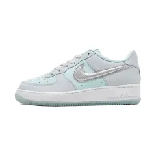 кроссовки Air Force 1 Pure Platinum/Glacier Blue/Metallic Silver