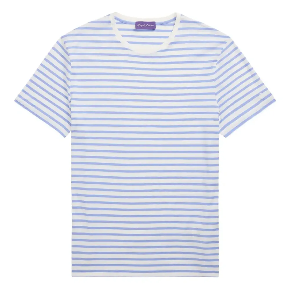 Полосатая футболка с круглым вырезом