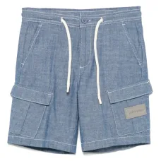 Шорты с нашивкой-логотипом