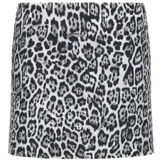 юбка мини с леопардовым принтом