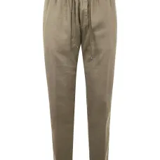 Брюки из смесового льна