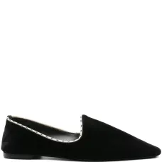 Бархатные балетки